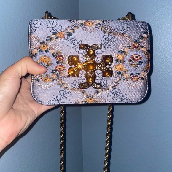 ✨Tory Burch Eleanor brocade suede embellished shoulder bag crossbody - Picture 6 of 17